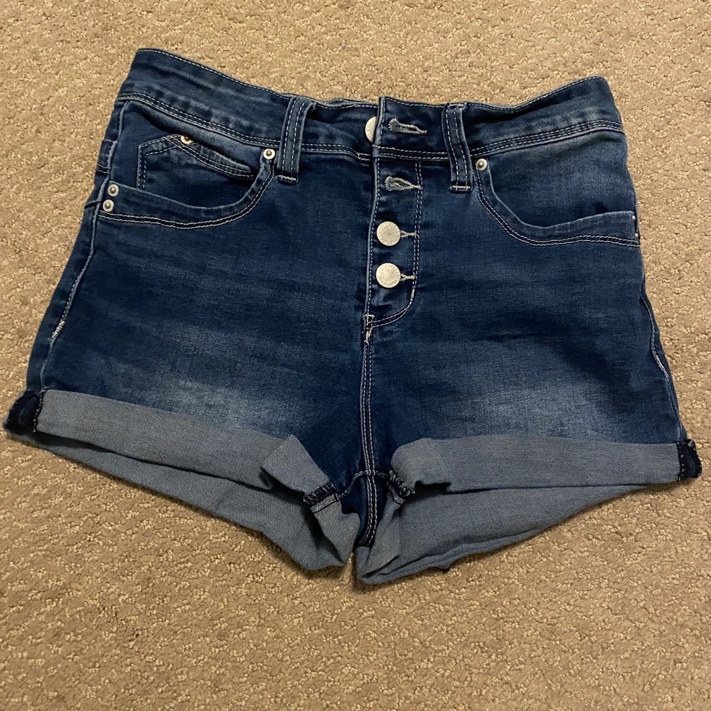 YMI Button Up Jean Shorts Size 3